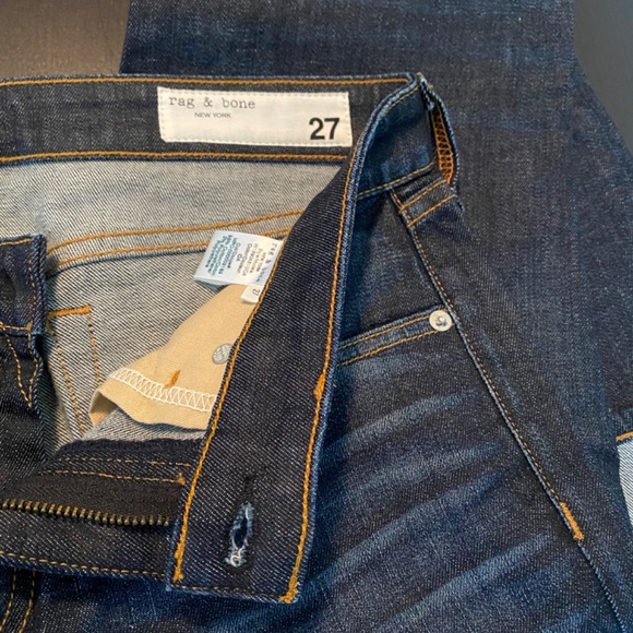 NWT Rag & Bone Dre Ultraslim Boyfriend Cuffed Jeans Size 27 - Picture 7 of 8